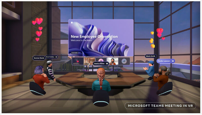 Microsoft Teams Meeting in VR